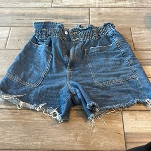 Zara denim high waist shorts